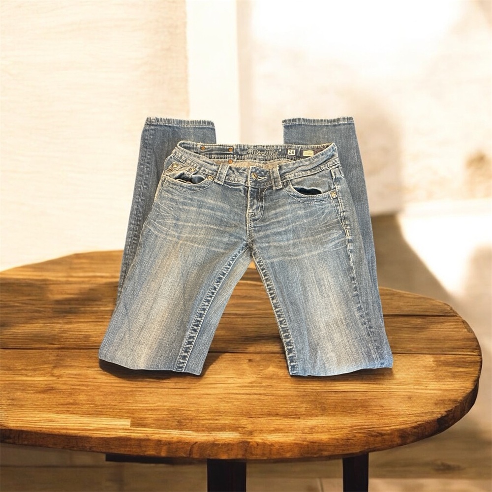 Miss Me Light Blue Straight Leg Jeans